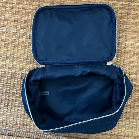 Space NK Travel Cosmetic Bag Denim NWT - Picture 3 of 3